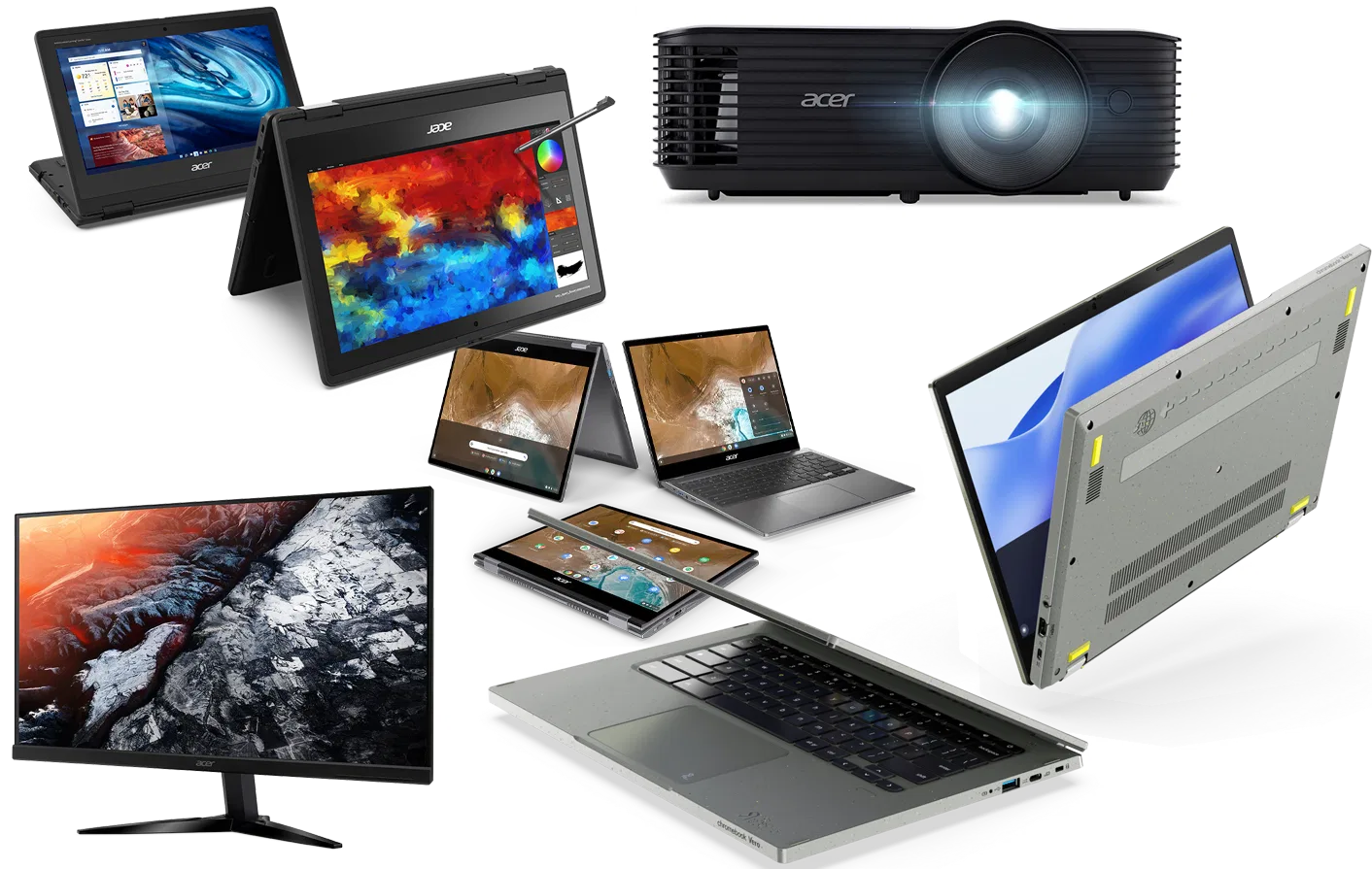 Ноутбуки Acer Aspire, мониторы, компьютеры